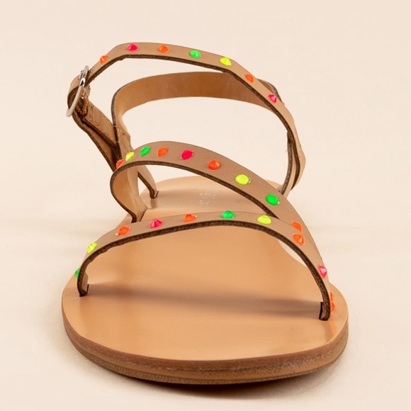 (53)New Francesca’s Indigo Rd Pobart Embellished Summer Sandals - Picture 4 of 7